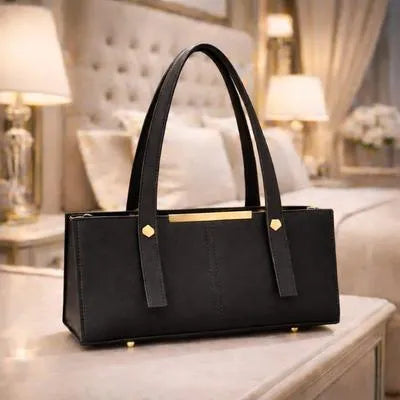 Women's Leather Plain Shoulder Bag