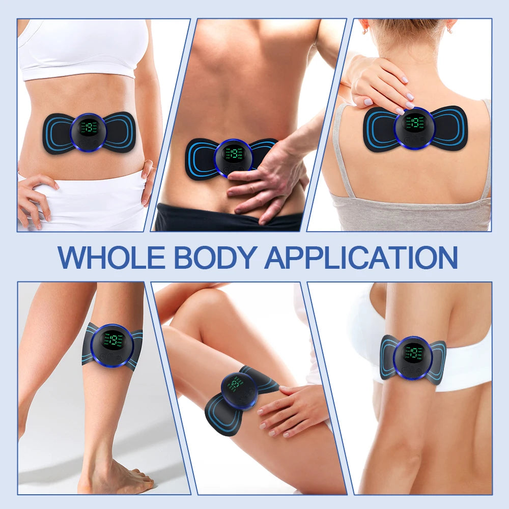 EMS Butterfly Portable Neck Massager | Mini Full-Body Muscle Relaxer Smart Neck Massager