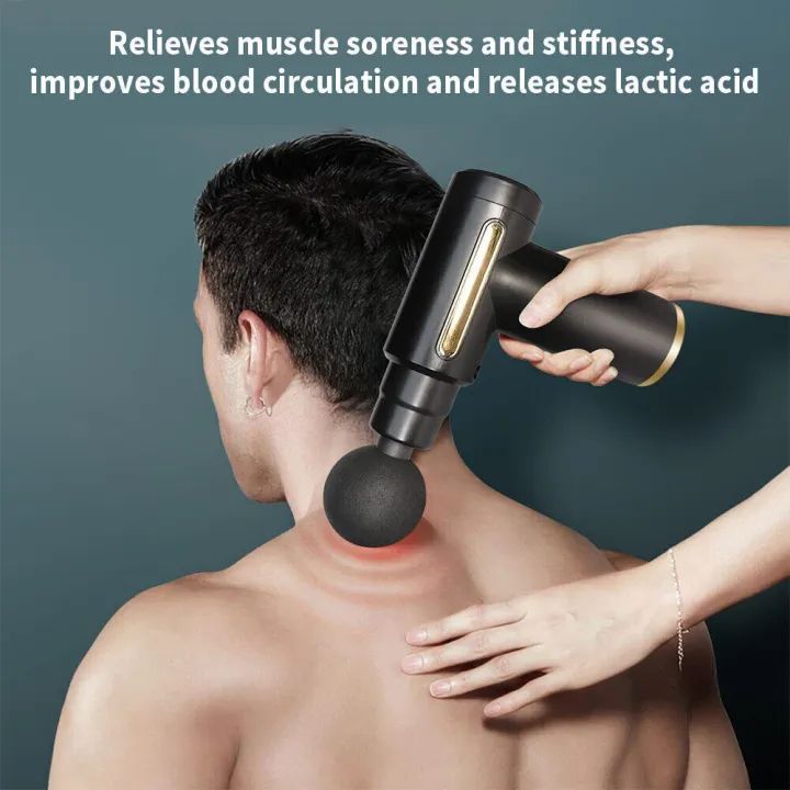 Professional Deep Tissue Massage Gun High Torque Muscle Relaxer Portable Ergonomic Design Ultra Compact Fashionable Perfect for Back Neck Day Gift Relieves Body Fatigue Improves Skin Smoothness