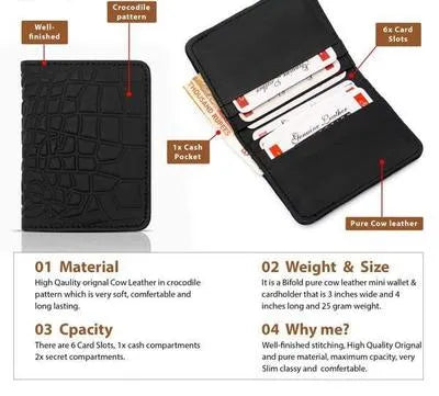 Men's Multicolor Leather Wallet - 1 Pc