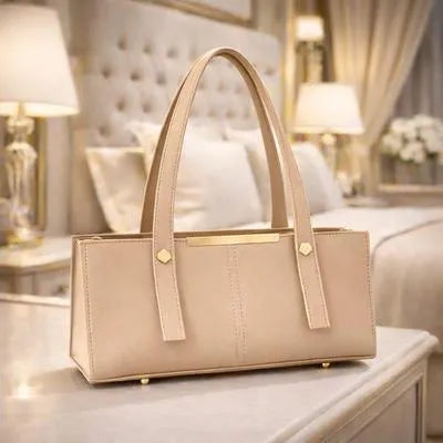 Women's Leather Plain Shoulder Bag