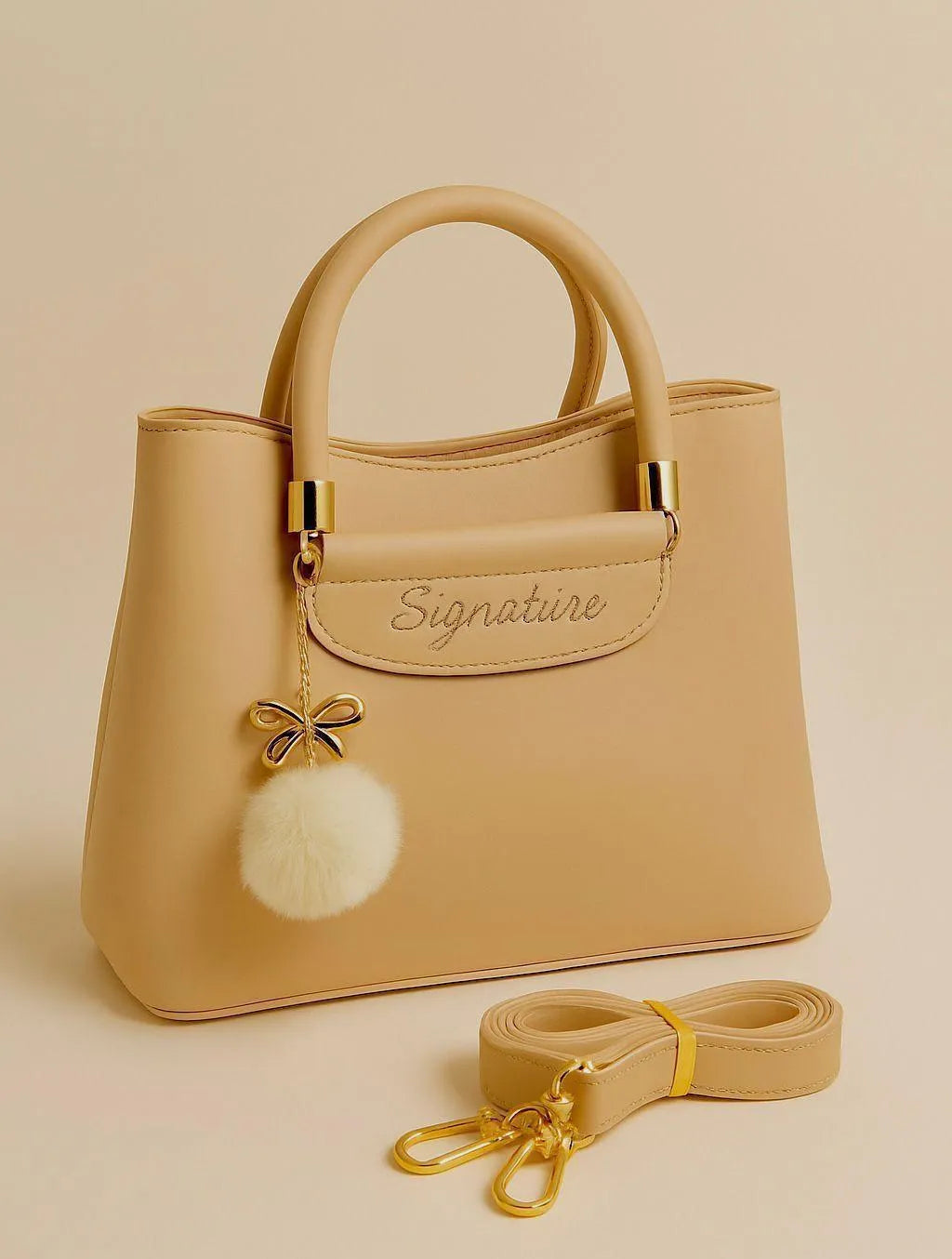 Girl's Leather Plain Shoulder Bag