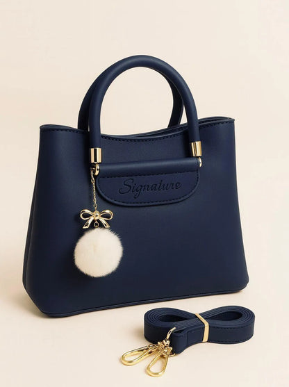 Girl's Leather Plain Shoulder Bag