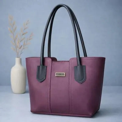 Women's Leather Plain Shoulder Bag