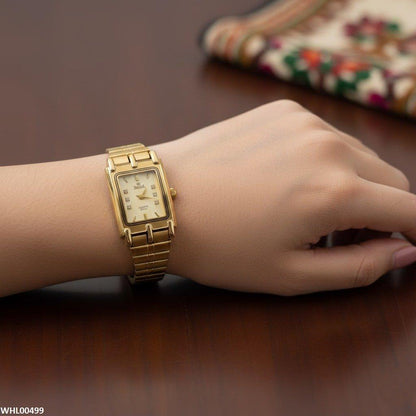 WHL-IWA- Rectangle Bezel Dial Couple Watch
