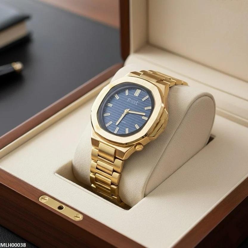 MHL- Octagon Bluish Dial Unisex Watch -