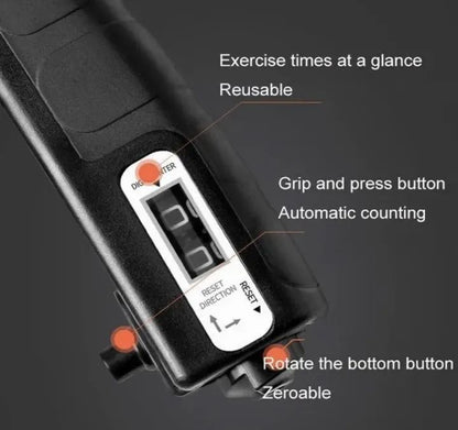 Adjustable Hand Grip Power Exerciser Forearm Wrist Strengthener Gripper With Counter