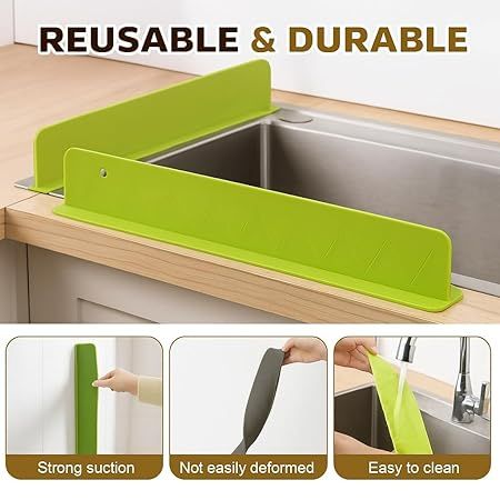 Kitchen Sink Water Splash Guard Silicone Sink Anti Splash