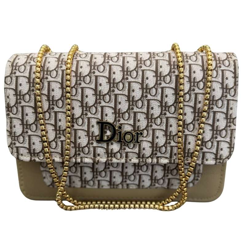 Beige | Dior Oblique Canvas & Leather Flap Clutch | Luxury Designer Handbag for Women Elegant Dior designer flap clutch