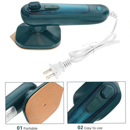 Portable Mini Steam Iron | Handheld Garment Steamer Wrinkle Remover Travel-Friendly Quick wrinkle removal anywhere