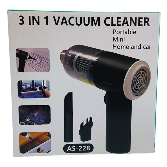 3-in-1 Portable Vacuum Cleaner, Duster & Air Blower | Wireless Handheld Cleaning for Car & Home Vacuum Cleaner