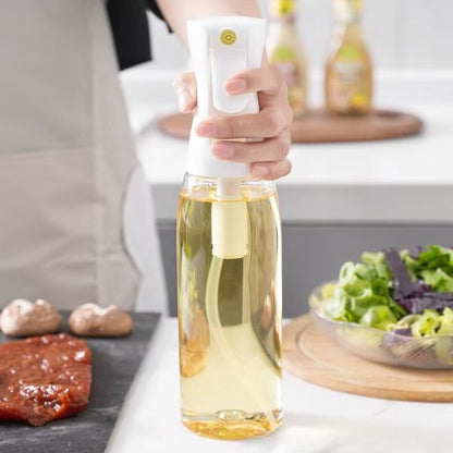 Plastic Glass Kitchen Cooking Spray Bottle | 200ML | BBQ Olive Oil & Vinegar Oil Sprayer 200 ML Spray Bottle