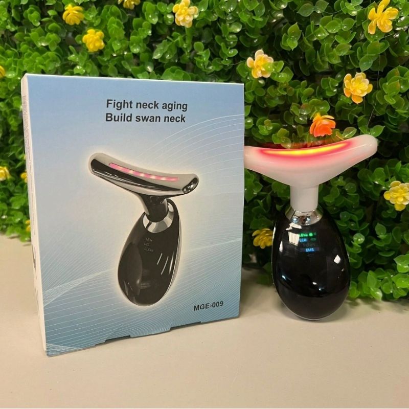 3-in-1 Rechargeable Face & Neck Massager | Red Light Therapy & Microcurrent Anti-Wrinkle Device Lift, tone, rejuvenate skin