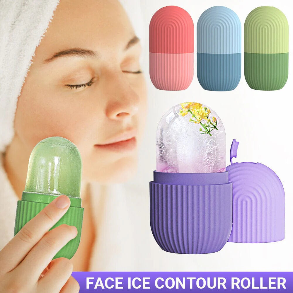 Reusable Facial Ice Roller for Face & Body | Shrinks Pores, Soothes Skin & Enhances Glow | Random Color Smart Ice Roller