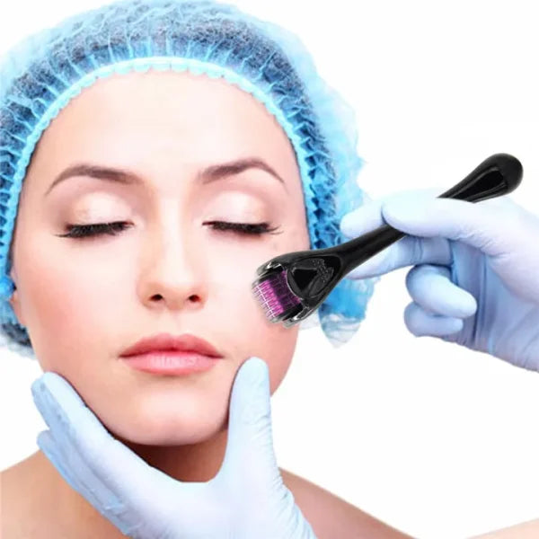 Derma Roller 0.5mm for Hair & Skin Therapy | 540 Titanium Micro-Needles Derma Roller