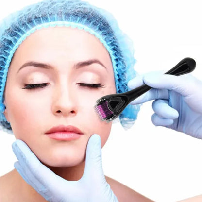 Derma Roller 0.5mm for Hair & Skin Therapy | 540 Titanium Micro-Needles Derma Roller