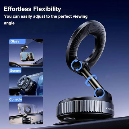 Foldable Magnetic Car Phone Holder | 360° Rotating Suction Mount, Universal Universal foldable phone holder