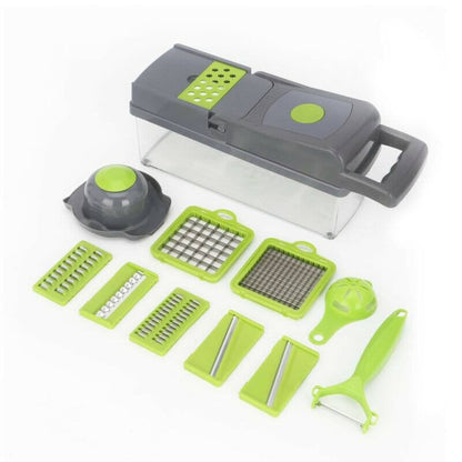 16-in-1 Mandoline Slicer & Vegetable Chopper | Multifunctional Food Cutter & Grater Fast slicing, chopping, shredding