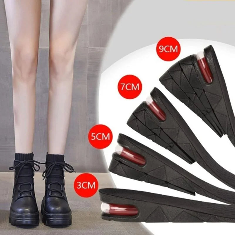 4 Layer Height Increase Insoles – Adjustable 3 cm to 9 cm | Soft, Comfortable & Shock-Absorbing | Elevator Shoe Inserts for Men & Women 4 Layer Height Increase Insoles