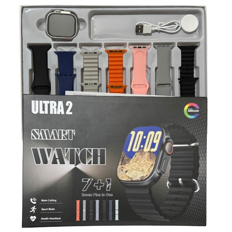 Ultra 2 Smart Watch 7 Straps Edition | Bluetooth Call Fitness & Health Tracker Smart style, fitness, and flexibility