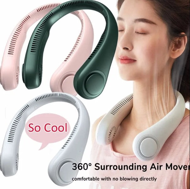 Portable Bladeless Hanging Neck Fan | Hands-Free Personal Cooling Fan for Travel, Office & Outdoor Use Neck Fan SKU: Sm-11-00-00-113