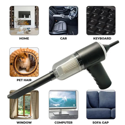 3-in-1 Portable Vacuum Cleaner, Duster & Air Blower | Wireless Handheld Cleaning for Car & Home Vacuum Cleaner