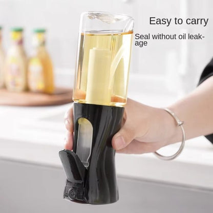 Plastic Glass Kitchen Cooking Spray Bottle | 200ML | BBQ Olive Oil & Vinegar Oil Sprayer 200 ML Spray Bottle