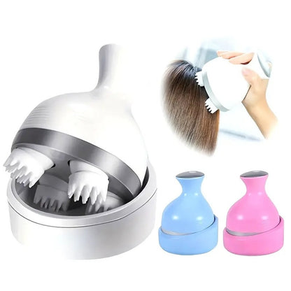 Electric Scalp Massager with 4 Clusters | Rechargeable & Full-Body Relaxation Relieves stress, fatigue, hair loss