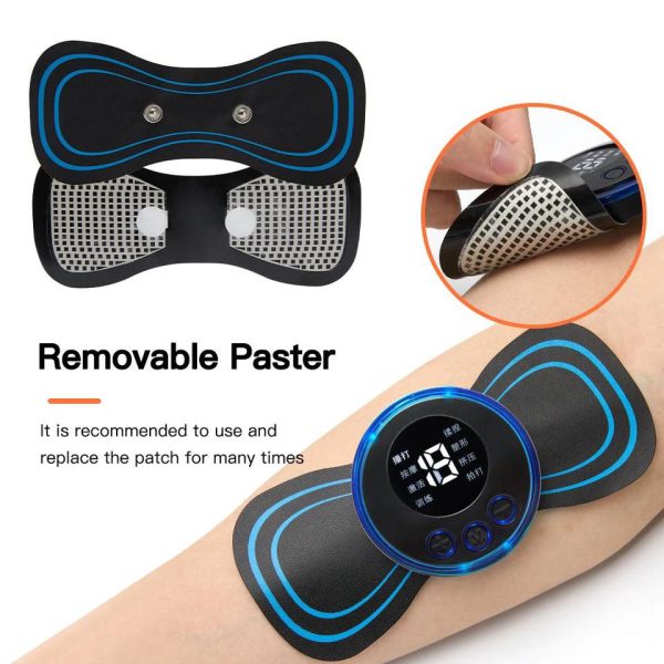 EMS Butterfly Portable Neck Massager | Mini Full-Body Muscle Relaxer Smart Neck Massager