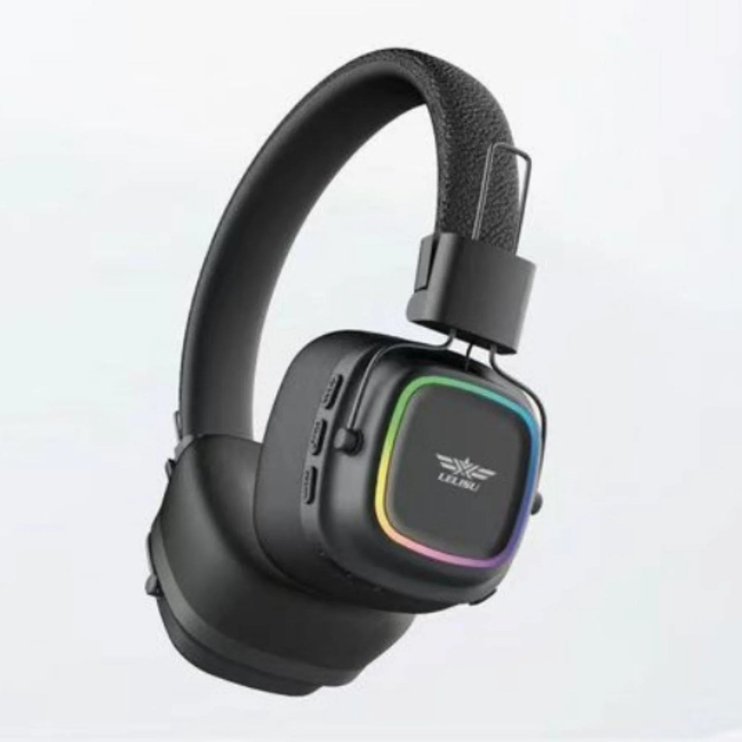 Lelisu LS-258 Wireless Stereo Headphones | Bluetooth 5.4 Over-Ear Headset with Type-C Charging & LED Lights Bluetooth Over-Ear Stereo Headphones