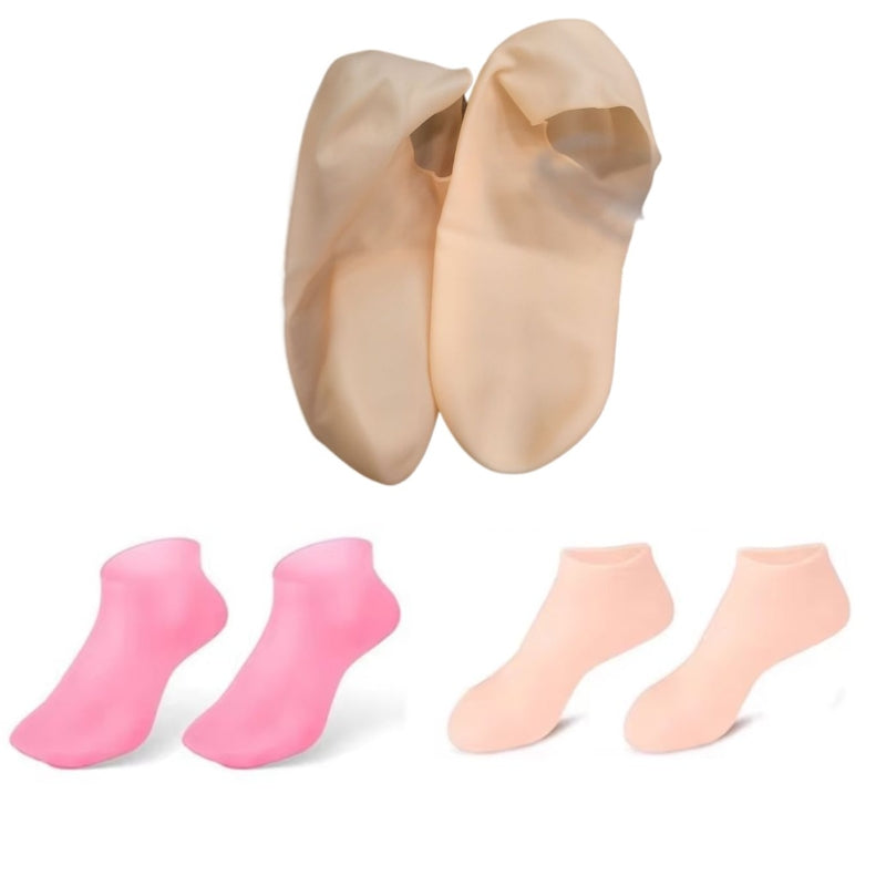 Silicone Jelly Socks | Ultra-Moisturizing Gel Foot Care & Spa Therapy | Without Box Hydrating Gel Socks for Soft & Smooth Feet