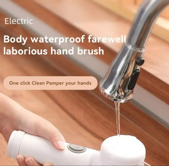 5-in-1 Rechargeable Magic Brush | Handheld Electric Scrubber | 360° Rotating with 3 Replaceable Multipurpose Brush Heads Multipurpose Magic Brush