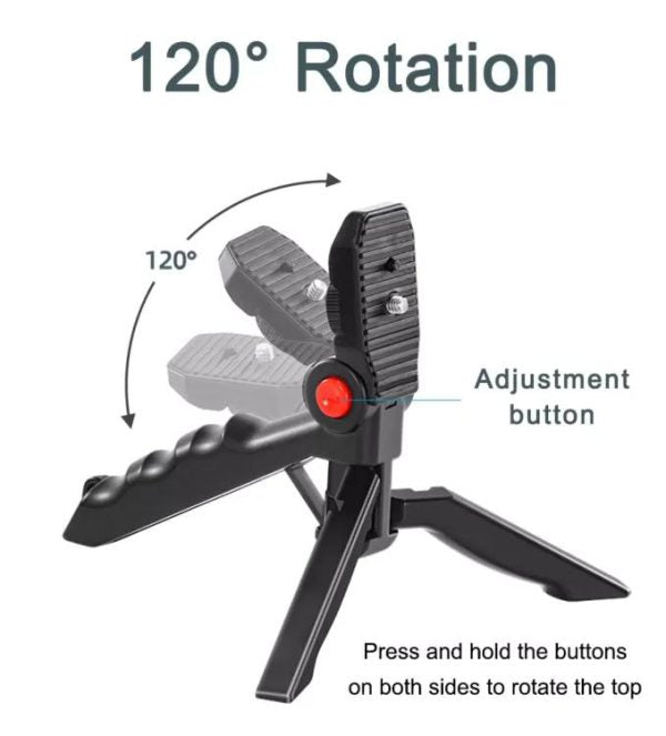AY-49 Video Making Kit | All-in-One Vlogging Tripod with Wireless Remote, Microphone, LED light and mobile holderone,
