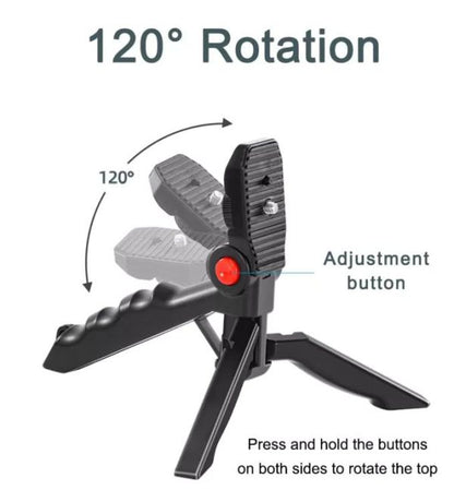 AY-49 Video Making Kit | All-in-One Vlogging Tripod with Wireless Remote, Microphone, LED light and mobile holderone,
