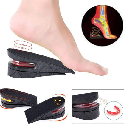 4 Layer Height Increase Insoles – Adjustable 3 cm to 9 cm | Soft, Comfortable & Shock-Absorbing | Elevator Shoe Inserts for Men & Women 4 Layer Height Increase Insoles
