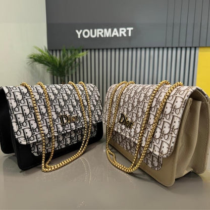 Beige | Dior Oblique Canvas & Leather Flap Clutch | Luxury Designer Handbag for Women Elegant Dior designer flap clutch