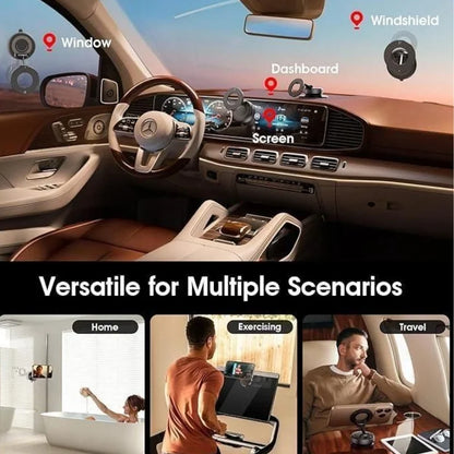 Foldable Magnetic Car Phone Holder | 360° Rotating Suction Mount, Universal Universal foldable phone holder