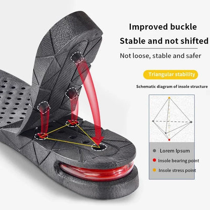 4 Layer Height Increase Insoles – Adjustable 3 cm to 9 cm | Soft, Comfortable & Shock-Absorbing | Elevator Shoe Inserts for Men & Women 4 Layer Height Increase Insoles