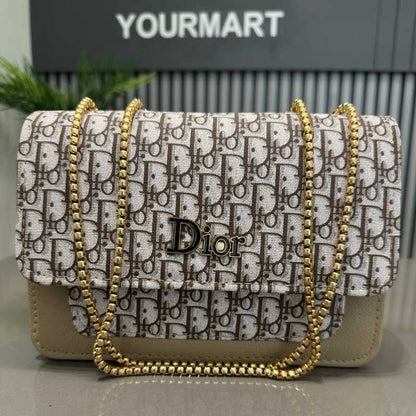 Beige | Dior Oblique Canvas & Leather Flap Clutch | Luxury Designer Handbag for Women Elegant Dior designer flap clutch