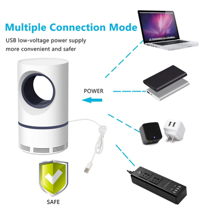 Portable USB Mosquito Killer Lamp | Safe, Silent & Chemical-Free Insect Trap for Home & Travel Smart Mosquito Killer