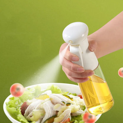 Plastic Glass Kitchen Cooking Spray Bottle | 200ML | BBQ Olive Oil & Vinegar Oil Sprayer 200 ML Spray Bottle