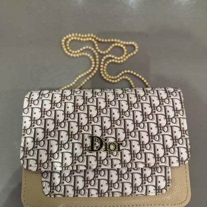 Beige | Dior Oblique Canvas & Leather Flap Clutch | Luxury Designer Handbag for Women Elegant Dior designer flap clutch